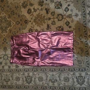 Pink metal long skirt soho apparel sizes xl